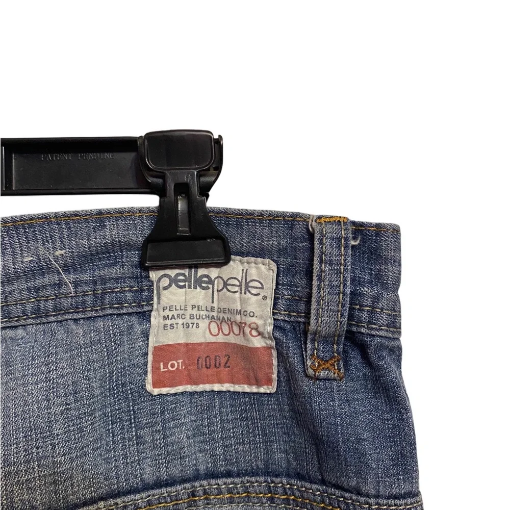 Pelle Pelle Jeans Mens 40x34 Vintage Y2K Baggy Hip Hop‎ Blue Denim